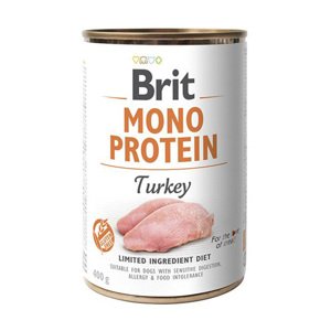 6x 400g Mono Protein Turkey Brit nedves eledel kutyáknak