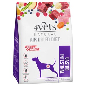 2x1kg 4Vets Natural Canine Gastro Intestinal, szárazeledel kutyák számára