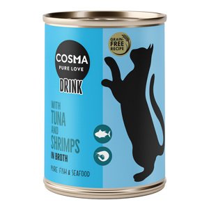 6x100g Cosma Drink tonhal & garnéla étrendkiegészítő macskáknak akciósan