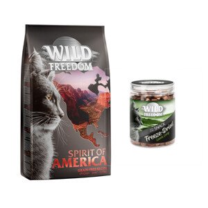 2 kg Wild Freedom Adult száraz macskatáp + 35 g szárított báránytüdő ingyen - "Spirit of America" - gabonamentes