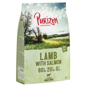 1kg Purizon Adult bárány & lazac - gabonamentes száraz kutyatáp rendkívüli árengedménnyel