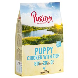 1kg Purizon Puppy csirke & hal - gabonamentes száraz kutyatáp rendkívüli árengedménnyel
