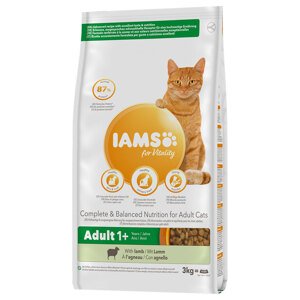 3kg IAMS Vitality Adult bárány száraz macskatáp 10% kedvezménnyel