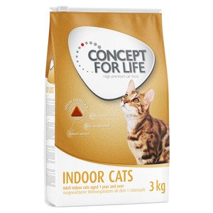 3kg Concept for Life Indoor Cats száraz macskatáp 15% árengedménnyel