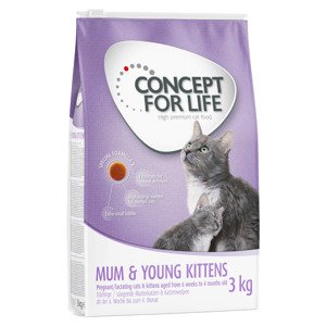 3kg Concept for Life Mum & Young Kittens - javított receptúra! száraz macskatáp 20% árengedménnyel