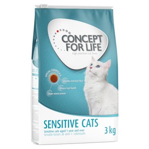 3kg Concept for Life Sensitive Cats száraz macskatáp 15% árengedménnyel