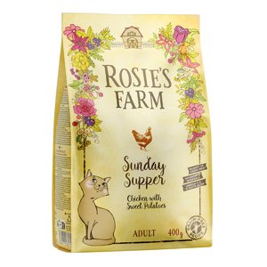 400g Rosie's Farm Adult Csirke & édesburgonya száraz macskatáp rendkívüli árengedménnyel