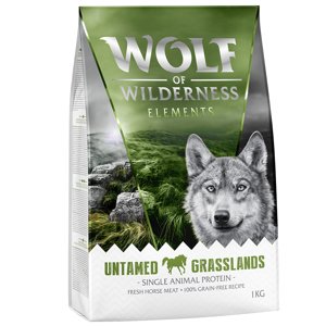 4kg Wolf of Wilderness "Untamed Grasslands" - ló, gabonamentes száraz kutyatáp 3+1 ingyen akcióban
