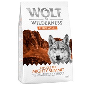 4kg Wolf of Wilderness "Explore The Mighty Summit" - Performance száraz kutyatáp 3+1 ingyen akcióban
