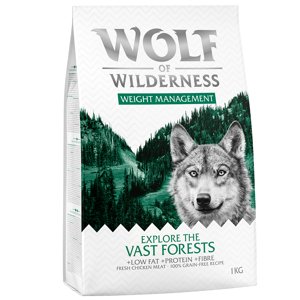 4kg Wolf of Wilderness "Explore The Vast Forests" - Weight Management  száraz kutyatáp 3+1 ingyen akcióban