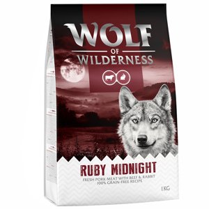 4kg Wolf of Wilderness "Ruby Midnight" - marha & nyúl száraz kutyatáp 3+1 ingyen akcióban