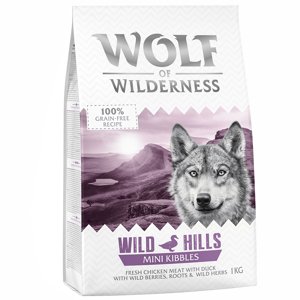 4kg Wolf of Wilderness Mini "Wild Hills" - kacsa száraz kutyatáp 3+1 ingyen akcióban