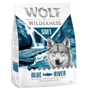 4kg Wolf of Wilderness "Soft - Blue River" - lazac száraz kutyatáp 3+1 ingyen akcióban