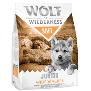 4kg Wolf of Wilderness Junior "Soft - Wide Acres" - csirke száraz kutyatáp 3+1 ingyen akcióban