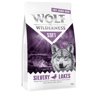 4kg Wolf of Wilderness "Soft - Silvery Lakes" - szabad tartású csirke & kacsa száraz kutyatáp 3+1 ingyen akcióban