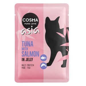 6x100g Cosma Asia tonhal & lazac nedves macskatáp 15% kedvezménnyel