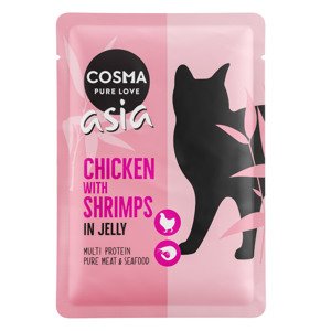 6x100g Cosma Asia csirke & garnélarák nedves macskatáp 15% kedvezménnyel