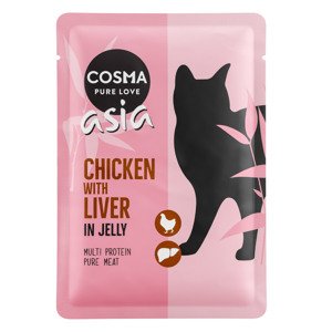 6x100g Cosma Asia csirke & csirkemáj nedves macskatáp 15% kedvezménnyel
