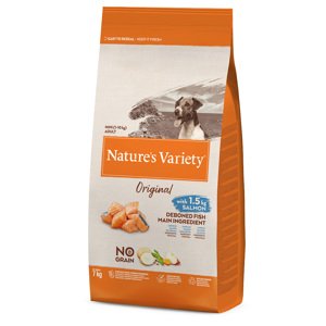 2x7kg Nature's Variety Original No Grain Mini Adult lazac száraz kutyatáp 15% árengedménnyel