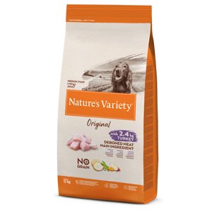 2x12kg Nature's Variety Original No Grain Medium Adult pulyka száraz kutyatáp 15% árengedménnyel