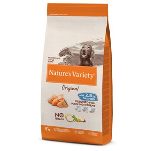 2x12kg Nature's Variety No Grain Medium Adult lazac Original száraz kutyatáp 15% árengedménnyel
