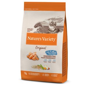 2x7kg Nature's Variety Original No Grain Sterilised lazac száraz macskatáp 15% árengedménnyel
