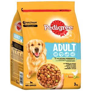3kg Pedigree Adult csirke & zöldség száraz kutyatáp 15% kedvezménnyel