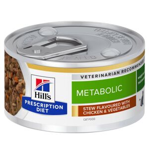 24x82 g Hill's Prescription Diet Metabolic Ragout csirke nedves macskatáp