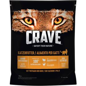 750g Crave Adult Pulyka & csirke száraz macskatáp 15% árengedménnyel