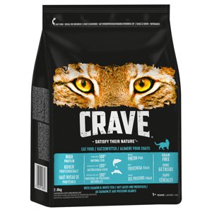 2,8kg Crave Adult Lazac & fehér hal száraz macskatáp 15% árengedménnyel