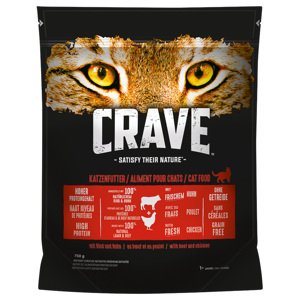 750g Crave Adult Marha & csirke száraz macskatáp 15% árengedménnyel