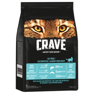 7kg Crave Adult Lazac & fehér hal száraz macskatáp 15% árengedménnyel