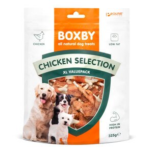 2x325g Boxby csirkeválogatás kutyasnack 10% kedvezménnyel