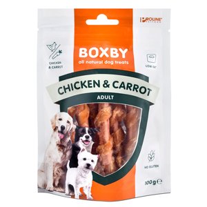 2x100g Boxby csirke & sárgarépa kutyasnack 10% kedvezménnyel