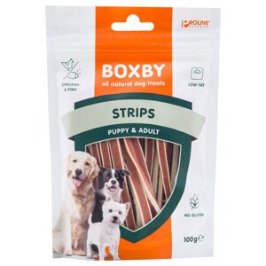 2x100g Boxby Strips kutyasnack 10% kedvezménnyel