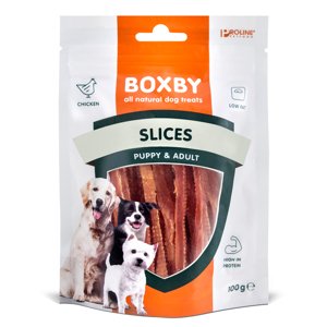 2x100g Boxby Slices csirke kutyasnack 10% kedvezménnyel