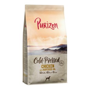 12kg Purizon Coldpressed csirke & repceolaj száraz kutyatáp - 10+2 kg ingyen!