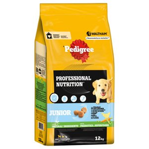 12kg Pedigree Professional Nutrition Junior szárnyas & zöldség száraz kutyaeledel