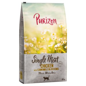 6,5kg Purizon Single Meat csirke & kamillavirág száraz macskatáp 5,5+1kg ingyen