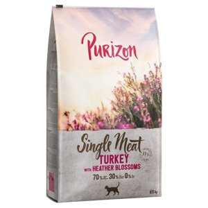 6,5kg Purizon Single Meat pulyka & hangavirág száraz macskatáp 5,5+1kg ingyen