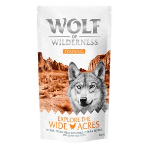 100g Wolf of Wilderness Training “Explore the Wide Acres” csirke kutyasnack