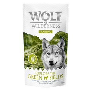 100g Wolf of Wilderness Training “Explore the Green Fields" csirke & bárány kutyasnack