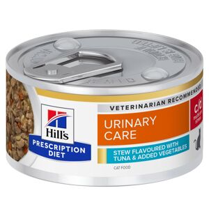24x82g Hill's Prescription Diet c/d Multicare Stress Ragout tonhal és zöldség nedves macskatáp