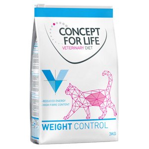 3 kg Concept for Life Veterinary Diet Weight Control száraz macskatáp 15% árengedménnyel