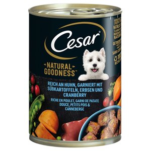 6x400g Cesar Natural Goodness Csirke nedves kutyatáp 5+1 ingyen akcióban
