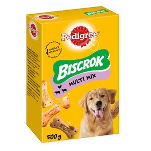 3x500g Pedigree Biscrok 3 finom ízzel  kutyasnack 2+1 ingyen