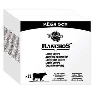 36x40g Pedigree Ranchos Rágórúd marha kutyasnack 2+1 ingyen akcióban