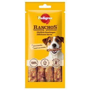 3x40g Pedigree Ranchos rágórúd csirke & sárgarépa kutyasnack 2+1 ingyen akcióban