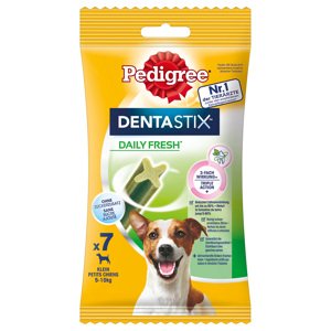 3x7db Pedigree Dentastix Fresh mindennapi frissesség kis testű kutyáknak (4-10 kg) kutyasnack 2+1 ingyen akcióban
