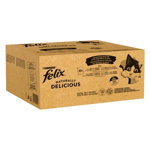 80x80g Felix Naturally Delicious nedves macskasnack 15% kedvezménnyel